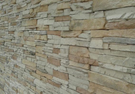 Tinted Mint Sandstone Stack Cladding